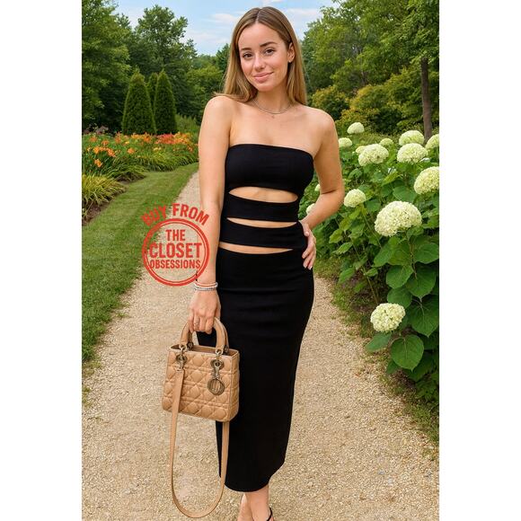 ZARA BLOGGER FAVE!!! Fitted Midi Dress NWT LAST ONE!!! - Picture 2 of 16